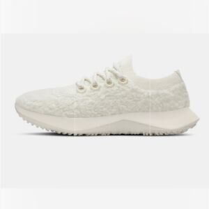 ALLBIRDS Women's Wool Dasher Fluffs Natural White  Sherpa Running Shoes Sz 8.5